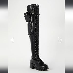 Over the knee combat boots NWT